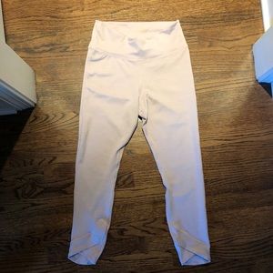 Nike cropped leggings light pink